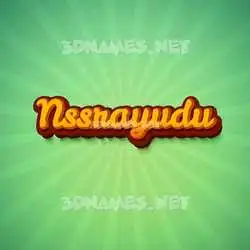 nssrayudu in Green Rays style - 3D name wallpaper