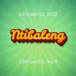 ntibaleng in Green Rays style - 3D name wallpaper