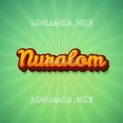 nuralom in Green Rays style - 3D name wallpaper