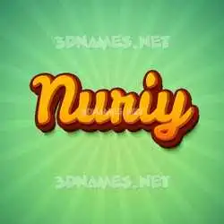 nuriy in Green Rays style - 3D name wallpaper