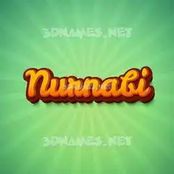 nurnabi in Green Rays style - 3D name wallpaper