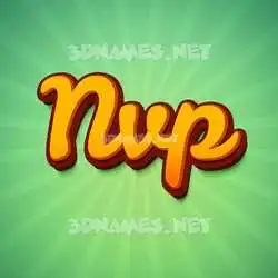 nvp in Green Rays style - 3D name wallpaper
