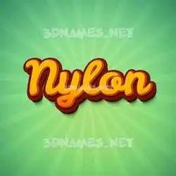nylon in Green Rays style - 3D name wallpaper