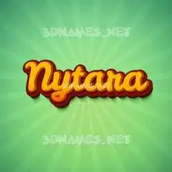 nytara in Green Rays style - 3D name wallpaper