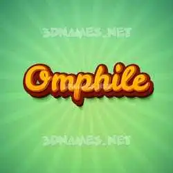 omphile in Green Rays style - 3D name wallpaper