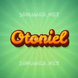 otoniel in Green Rays style - 3D name wallpaper
