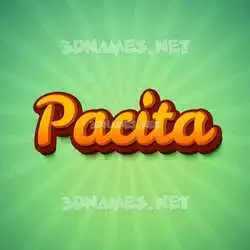pacita in Green Rays style - 3D name wallpaper