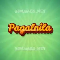 pagalnila in Green Rays style - 3D name wallpaper