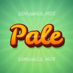 pale in Green Rays style - 3D name wallpaper