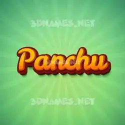 panchu in Green Rays style - 3D name wallpaper