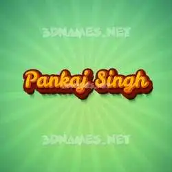 pankaj singh in Green Rays style - 3D name wallpaper