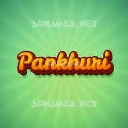 pankhuri in Green Rays style - 3D name wallpaper