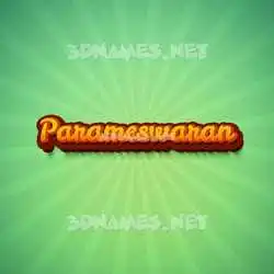 parameswaran in Green Rays style - 3D name wallpaper