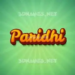 paridhi in Green Rays style - 3D name wallpaper