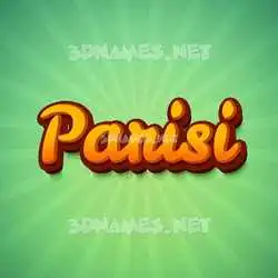 parisi in Green Rays style - 3D name wallpaper