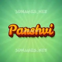parshvi in Green Rays style - 3D name wallpaper