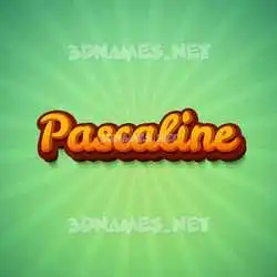 pascaline in Green Rays style - 3D name wallpaper