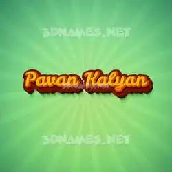pavan kalyan in Green Rays style - 3D name wallpaper