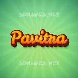 pavitra in Green Rays style - 3D name wallpaper