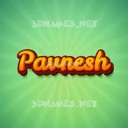 pavnesh in Green Rays style - 3D name wallpaper