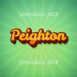 peighton in Green Rays style - 3D name wallpaper