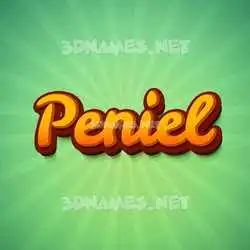 peniel in Green Rays style - 3D name wallpaper