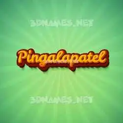 pingalapatel in Green Rays style - 3D name wallpaper