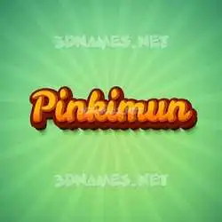 pinkimun in Green Rays style - 3D name wallpaper