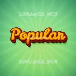 popular in Green Rays style - 3D name wallpaper