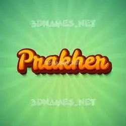 prakher in Green Rays style - 3D name wallpaper