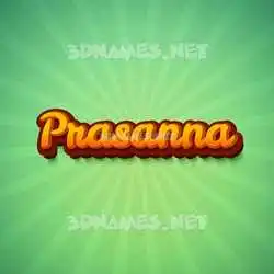 prasanna in Green Rays style - 3D name wallpaper