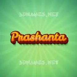 prashanta in Green Rays style - 3D name wallpaper