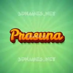 prasuna in Green Rays style - 3D name wallpaper