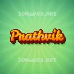 prathvik in Green Rays style - 3D name wallpaper