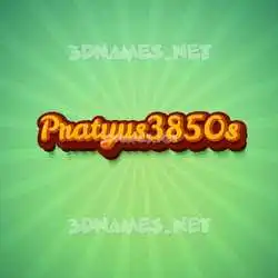 pratyus3850s in Green Rays style - 3D name wallpaper
