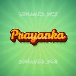 prayanka in Green Rays style - 3D name wallpaper