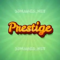 prestige in Green Rays style - 3D name wallpaper