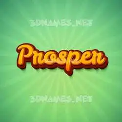 prosper in Green Rays style - 3D name wallpaper