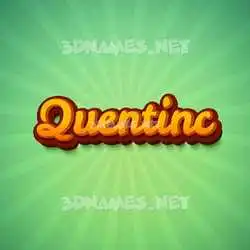 quentinc in Green Rays style - 3D name wallpaper