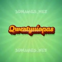 qwertyuiopas in Green Rays style - 3D name wallpaper