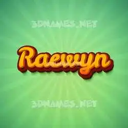raewyn in Green Rays style - 3D name wallpaper