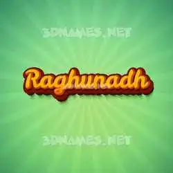 raghunadh in Green Rays style - 3D name wallpaper