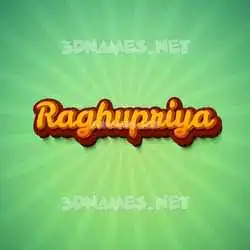 raghupriya in Green Rays style - 3D name wallpaper