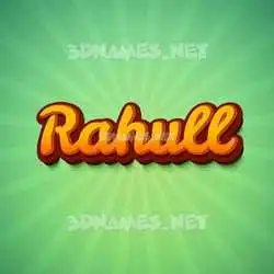 rahull in Green Rays style - 3D name wallpaper