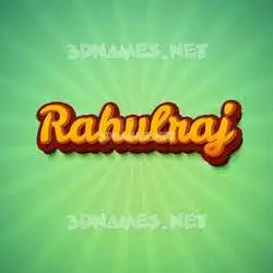 rahulraj in Green Rays style - 3D name wallpaper