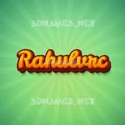 rahulvrc in Green Rays style - 3D name wallpaper
