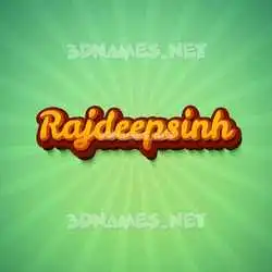 rajdeepsinh in Green Rays style - 3D name wallpaper