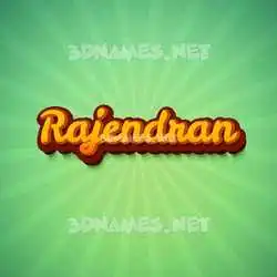 rajendran in Green Rays style - 3D name wallpaper