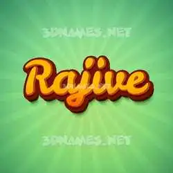 rajive in Green Rays style - 3D name wallpaper