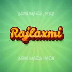 rajlaxmi in Green Rays style - 3D name wallpaper